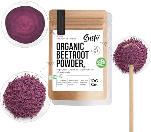 Sushi Beetroot Powder | 100% Pure & Organic | Natural Energy Booster & Skin H...