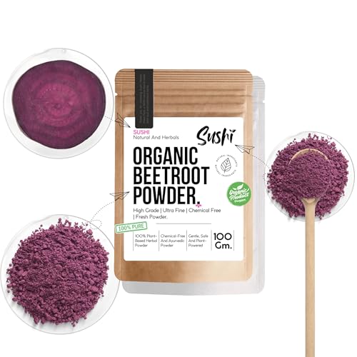 Sushi Beetroot Powder | 100% Pure & Organic | Natural Energy Booster & Skin H...