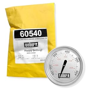 Weber 60540 Charcoal, Spirit, Q Grill Replacement Thermometer, 1-13/16" Diameter