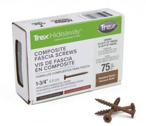 Trex Color Match Fascia Screws 1-3/4" 75ct (Toasted Sand/Havana Gold)