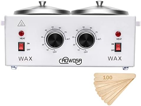 Professional Waxing Kit Wax Warmer Double Pot Wax Heater for Hair Removal