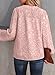 Dokotoo Womens Oversized Cute Tops for Women 2026 Trendy Casual Summer Fall Clothes Smocked Long Sleeve Shirts V Neck Blouses Alicia Floral Flowy Print Work Business Top Light Pink XX-Large