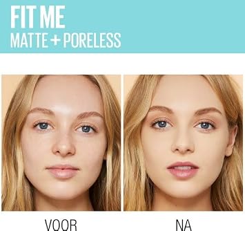 Maybelline Fit Me Foundation, Medium Coverage, Blendable With a Matte and Poreless Finish, For Normal to Oily Skin, Shade: 097 Natural Porcelain, 30ml
