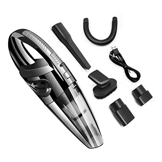 Aspirador De Coche Aspiradora De Mano Sin Cable, Tecnología Ciclónica, Aspirador Potente Sin Bolsa con Seco Y Húmedo, Inalámbrica Y Ligera, Aspirador USB Recargable