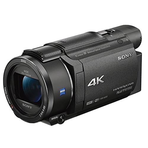 Sony Fdr-Ax53 4K Ultra Hd Handycam Camcorder, 128Gb Memory, Shotgun Video Microphone, Led Video Light, Flash Bracket, Filters, Lenses, Case And More #TOP1