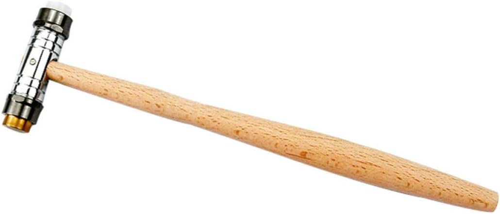 Detachable Head Hammer for Watch and Jewelry Repair with Wood Handle