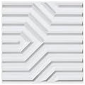 Art3d Decorative 3D PVC Wall Panel for Interior Décor, 12-Pack 19.7 x 19.7 in., 32 Square Feet, Stripe