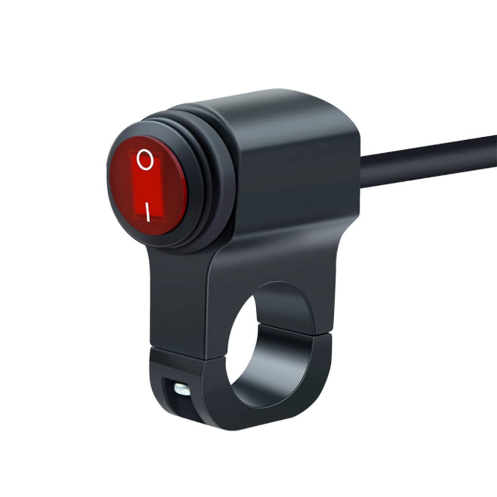 Watris Veiyi Motorrad Lenkerschalter 22mm - Alu-Schalter Mit Blauer Beleuchtung