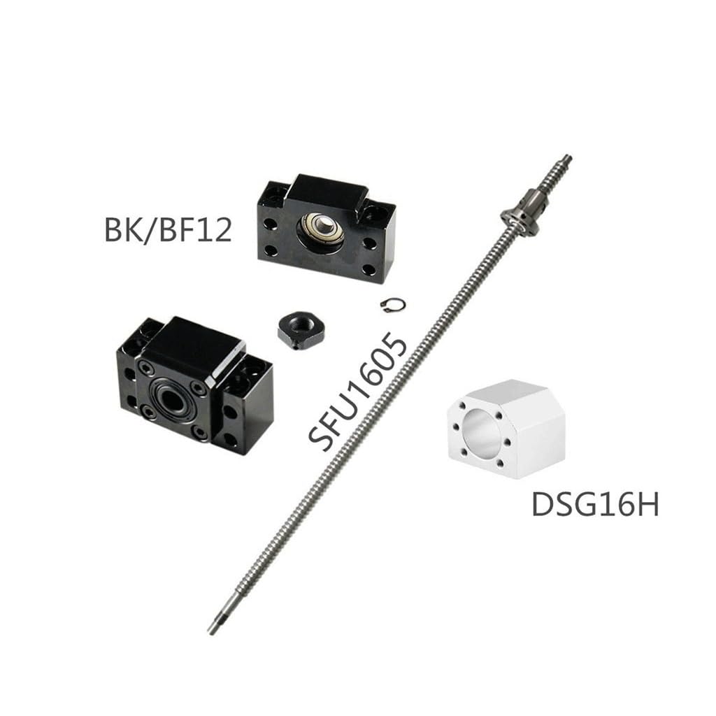Śruba Kulowa SFU1605 Śruba Kulowa RM 1605 Obrobiona Końcówka Obudowa Nakrętki Kulowej CNC, Do Drukarek 3D Sprzęt Automatyki Przemysłowej(700mm)