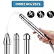 Aluminium Dusche Set Dusche Wash System, 3-teiliges Aluminium Einlaufsetzum Reinigen, mit Duschkopf- Dusche-Set Zubehör Inklusive Samter Tragetasche