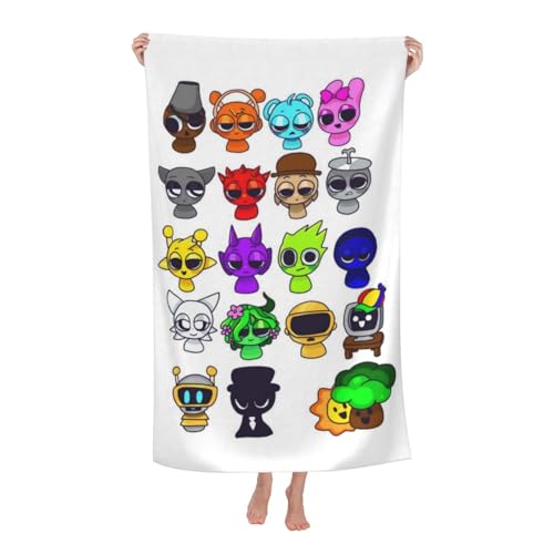 �X�v�����L�[ Sprunki (10) �o�X�^�I�� �}�C�N���t�@�C�o�[ �ӂ�ӂ� ������� �ϋv�� �M�t�g �j�����p 80×130cm