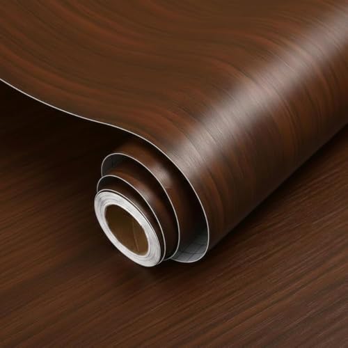 Image of Wallpaper for Walls | Vertical Wood Wall Stickers for Wall Decor | Self Adhersive Wall Paper for Home Kitchen Living Room and Bedroom | 45 Cm X 500 CM (5, Wood)