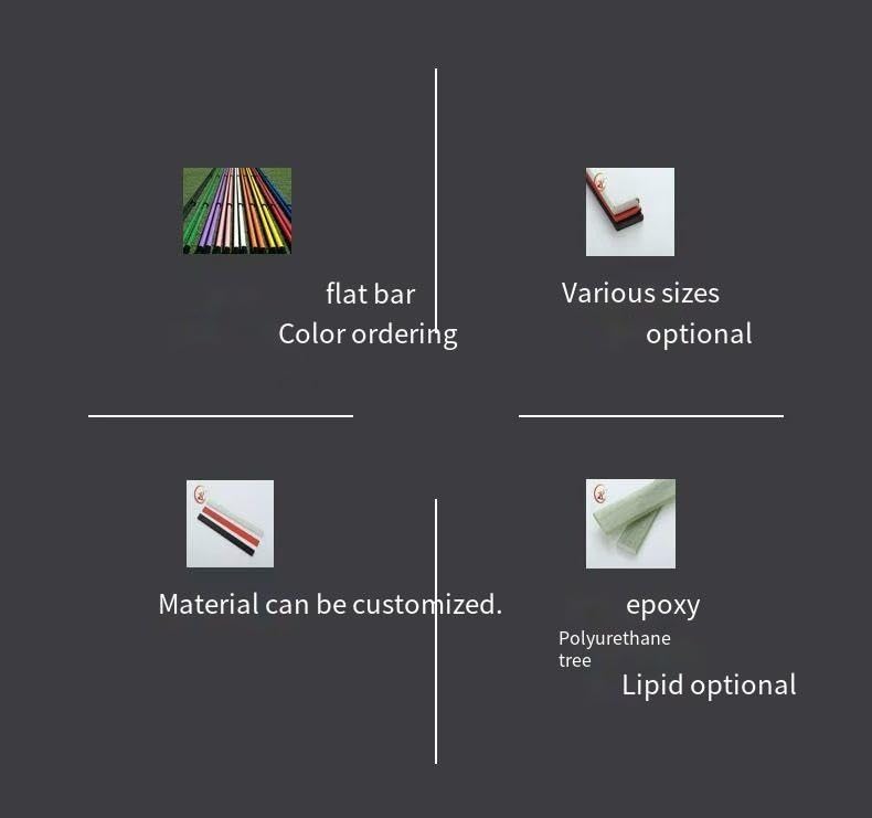 4pcs Fiberglass Square Bar Flat Strip, Lightweight Pultruded Fiberglass 3x15mm x 500mm, Durable Construction Material for DIY Projects, High Strength & Corrosion Resistant