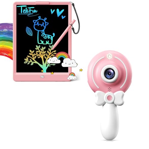 TEKFUN Kids Camera Toy and 10 inch LCD Writing Tablet Doodle Board for Kids, Christmas Birthday Gifts for Toddler, Pink -  f0b8e368-534b-47fd-b27d-c95b0f302d0c