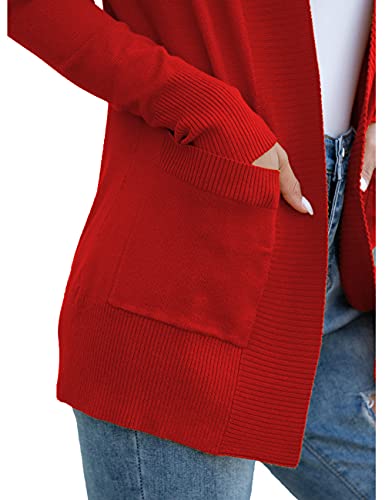Image of REDHOTYPE Women's Cardigans with Pockets Casual Lightweight Open Front Cardigan Sweaters for Women (S-2XL)