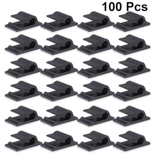 Clips sujeta cables BETOOKY autoadhesivos de doble cara para oficina 4