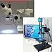 Microscopes Equipment Adjustable 6500K/5500K 144 LED Ring Light Illuminator Lamp Fo Industry Stereo Microscope Lens Camera Magnifier(6500K)
