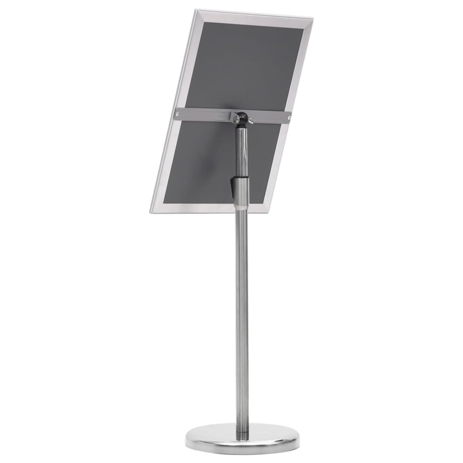 Kundenstopper Plakatständer A3, höhenverstellbar, Aluminiumlegierung, Silber, mit PVC-Folie, Klicksystem, Info-Ständer für Werbung, Restaurant, Büro 51207