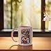Marvel Spider-Man and Mary Jane vs. Super Villains Ceramic Mug, Pink/White