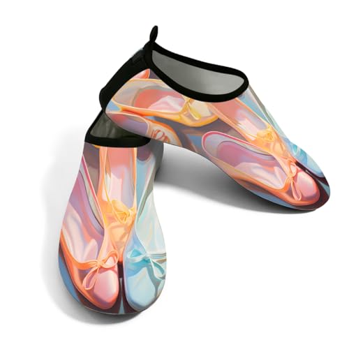 Zapatos deportivos acuáticos unisex escarpines de secado rápido calzado ligero sin cordones multicolor