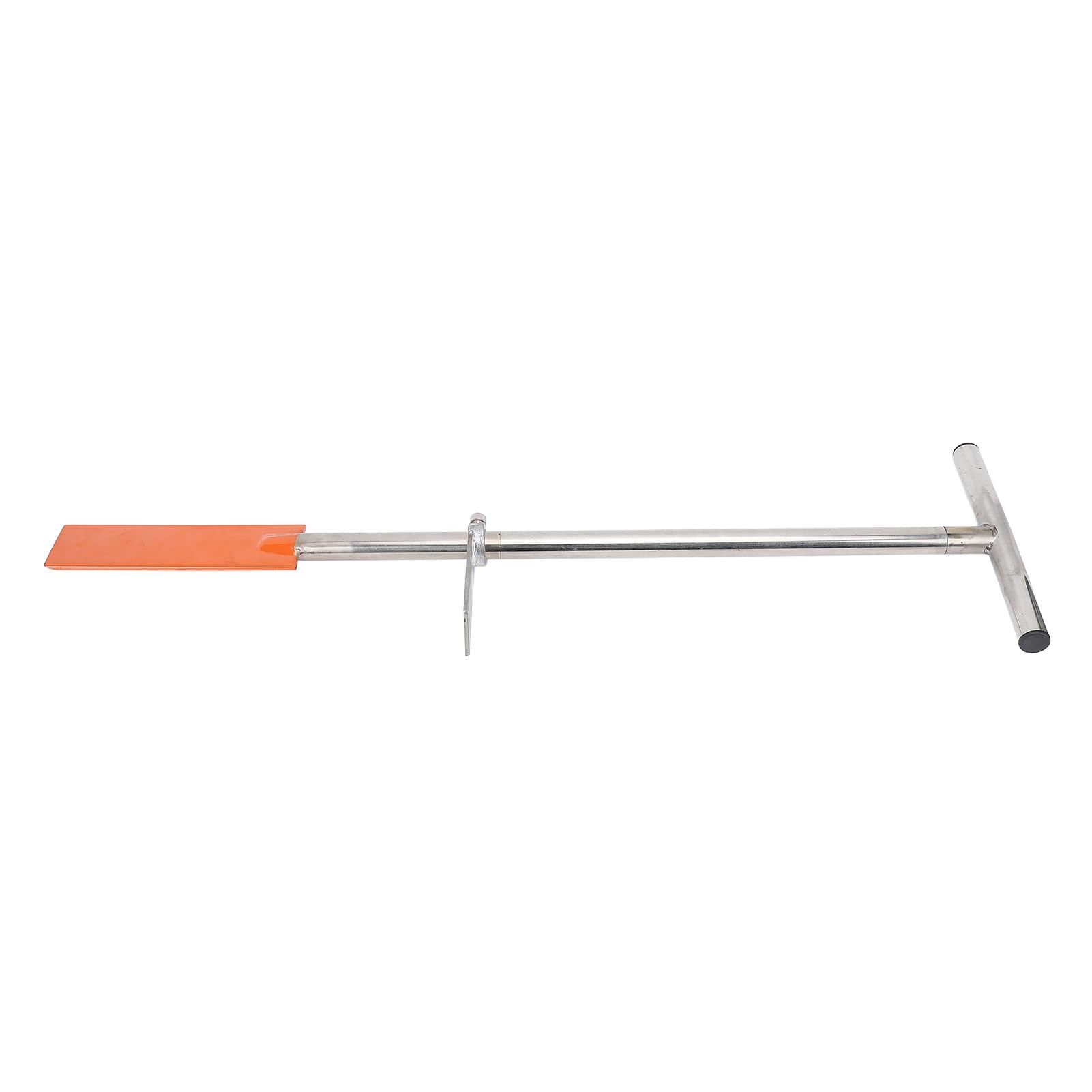 Dibble Bar Pflanzwerkzeug mit Fußpedal, Edelstahl-T-Griff, Spatenschaufel zum Graben, Umpflanzen, Gartenarbeit