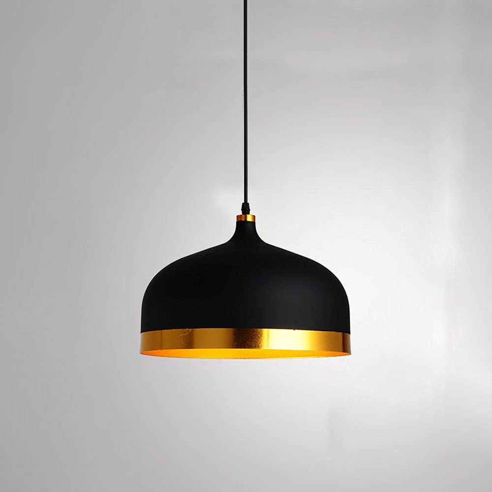 LYMSXAZOU Modern Ceiling Pendant Light Fixture Dome Hanging Lamp Shade Aluminum Suspended Lamps E27 Mini Chandelier Single Kitchen Island Lighting Fitting Restaurant Coffee Lights Star of