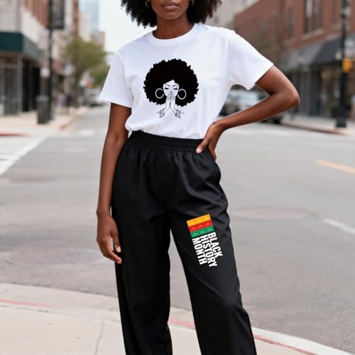 Image of Black History Shirts Black Graphic tees for Men and Women, Magic Fashion Afro American Natural Hair Vintage Melanin T-Shirts