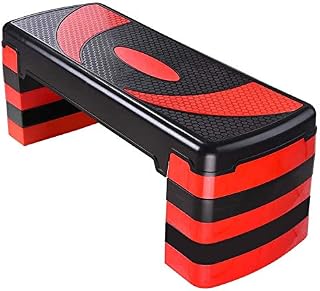 MAXSTRENGTH Aerobic Exercise Stepper 5 Adjustable Step Levels - Great For Home Gym Fitness Workout Equipment, Cardio, Yoga.
