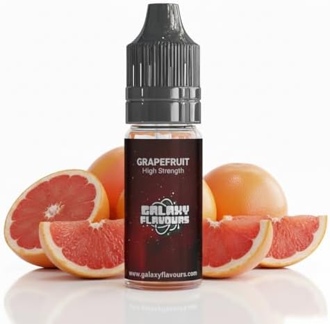 Grapefruit Food Flavouring Drops 10ml - Premium Citrus Extract for Professional Baking & Luxury Grapefruit Beverages - High Strength Food Grade Concentrate by GALAXY FOOD FLAVOURS