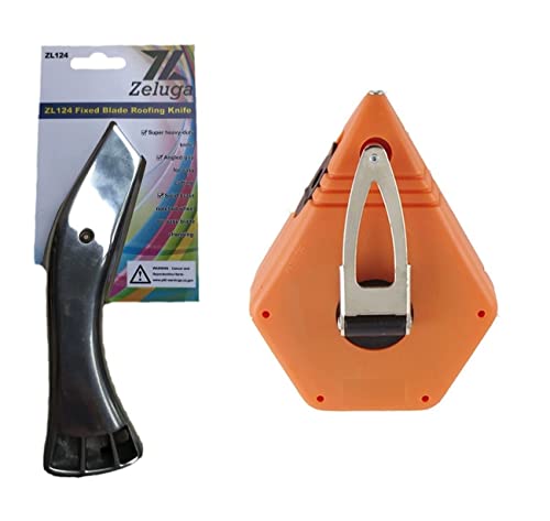 Zeluga 19-302 Fixed Blade Roofing Knife and 100ft. Bold String
