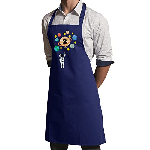 Tablier cuisine astronaute 2 ans anniversaire navy