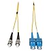 Tripp Lite Duplex Singlemode 9/125 Fiber Patch Cable (SC/ST), 1M (3-ft.)(N354-01M)