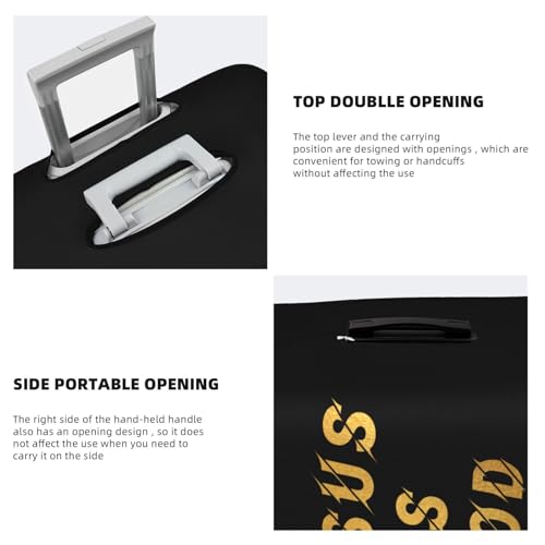 Travel Luggage Cover Jesus Is God Fashion Washable Baggage Suitcase Protector Fit For Luggage Medium4