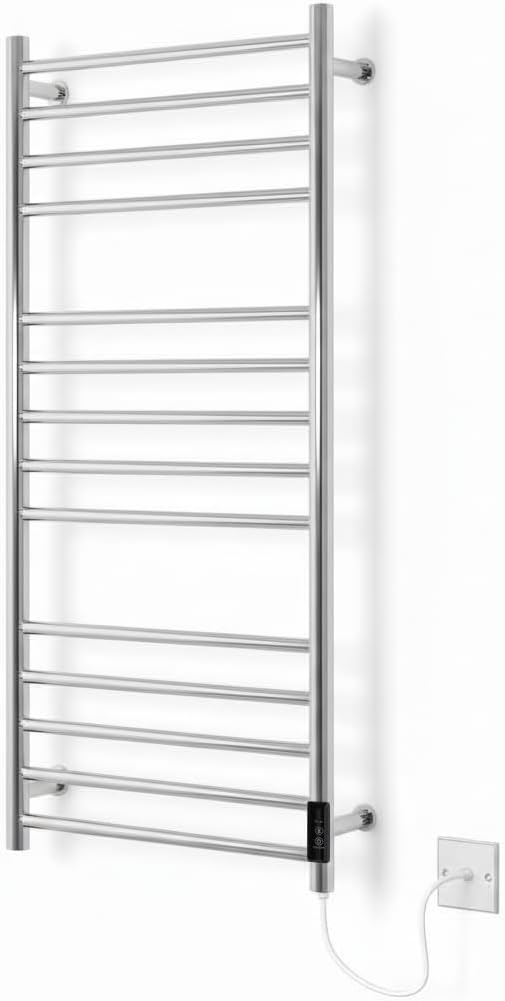 Manissa Siena electric heated towel rail stainless steel