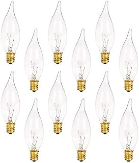 Holiday Joy - Crystal Clear Bent Tip Candelabra Replacement Bulbs - Great