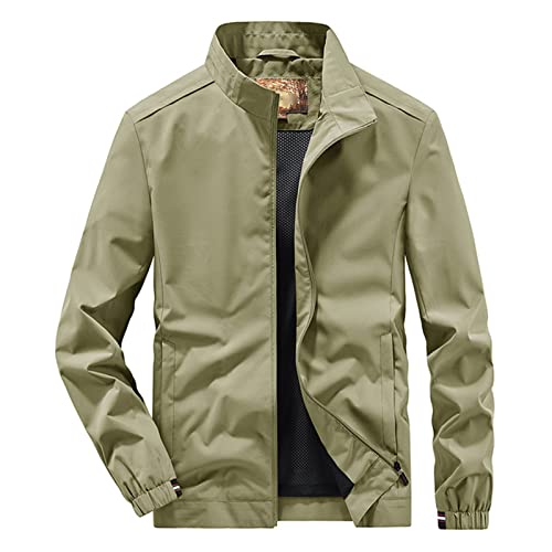 Chaqueta casual para hombre caqui talla XL miniatura 2