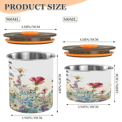 Envase de Café Hermético Acero Inoxidable 500 ml miniatura 2