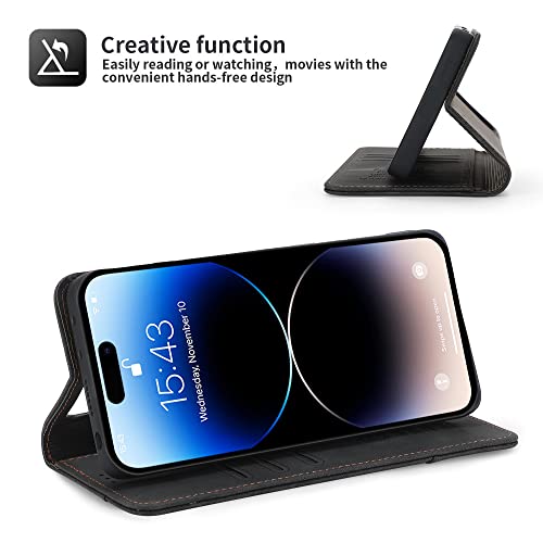 Coque en cuir iPhone 14 Plus et Pro Max etui premium - 3