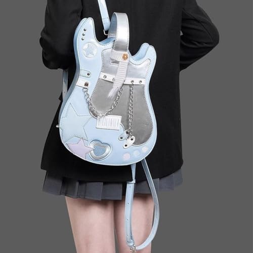 Bolso con forma de guitarra y correa ajustable para llevar tus básicos con estilo 5