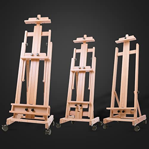 ZAW Chevalet pliable Caballete De Pintura Multifonctionnel Peinture à l'huile Lienzo Artist Caballete en bois pour peinture à l'huile (couleur C : C)