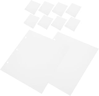 VOSAREA 10pcs Photo Album Pages Self-Adhesive Scrapbook Binder Inserts Photo Album Reusable