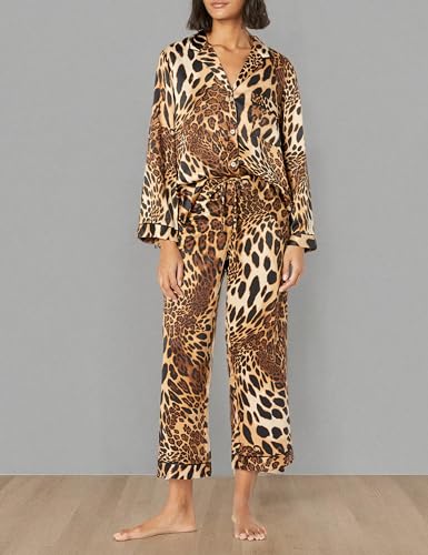 Pyjama de luxe Natori en maille léopard couleur châtaigne - 3