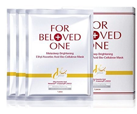 For Beloved One Melasleep Whitening Ethyl Ascorbic Acid Bio-Cellulose Mask, 1 Ounce