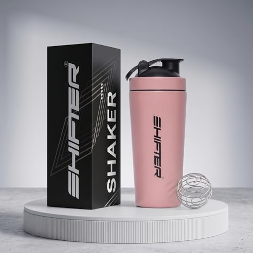 Image of Shifter Stainless Steel Gym Shaker Bottle 750ml | Leakproof Metal Protein Shaker for Men & Women | BPA Free, Odour Resistant, Rust-Free Steel Sipper for Gym, Workout & Sports (PINK)