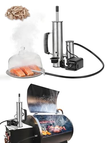 Upgrade Cold Smoker Generator, Smoke Tube for Pellet Smoker for Gas Grilling, Cordless Electric Cold/Hot Smoker Generator: Fit Over 90% of Gas and Pellet Grill, Suitable for all Seasons, Gifts for Men