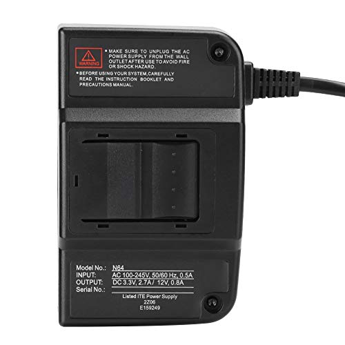 N64 Power Transformer, AC Adapter Netzteil für, N64 Verlängerungskabel, International Travel Adapter Power Step 100-240V Spannungswandler (EU-Stecker)