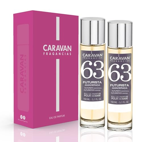CARAVAN FRAGANCIAS - CAJA DE REGALO con 2 Perfumes Nº63 de 150 ml, para hombre