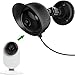 Produktbild Einstellbare Dauerhaft Kunststoff Wandhalterung Outdoor Indoor Halterung und Silikon Hülle Skins Schutzhülle für Yi Haus Kamera 1080p/ 720p (Schwarz, 1 Packung)