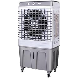 Ventilador Evaporativo Industrial Enfriador de Aire Evaporativo 4 en 1, Ventilador de Aire Acondicionado Industrial, Enfriador de Pantano de 120 °, Tanque Grande de 60 L, Adecuado para El Hogar/Oficina/Tienda/Comercial ( Size : 200W )