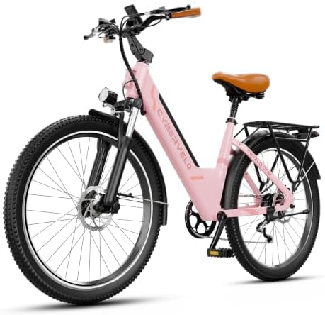 Cybervelo 750W Electric Bike for Adults,up 80 Miles Removable Battery Ebike, 26